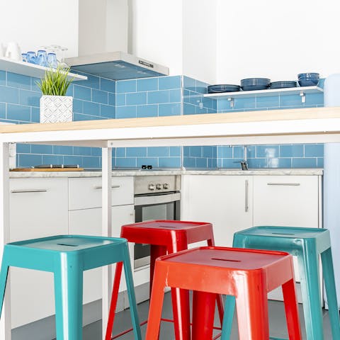 The funky kitchen