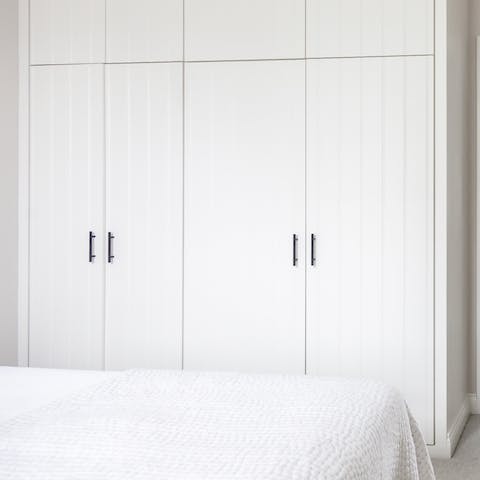 Large panelled wardrobes
