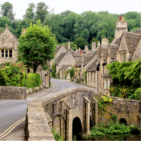 Explore this area of outstanding natural beauty – starting in Cirencester, just a twenty minute drive away