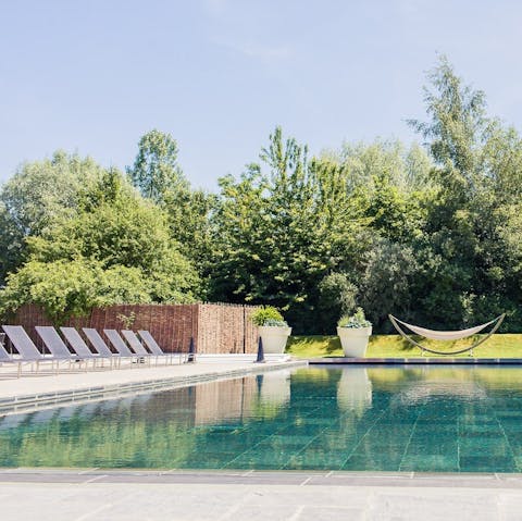Take your pick from two shared swimming pools on the exclusive estate