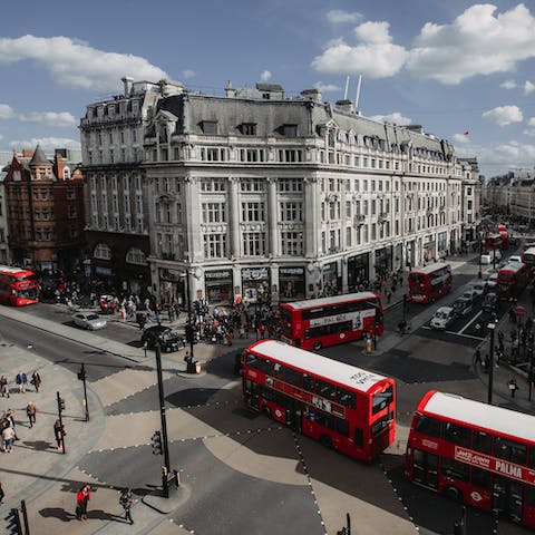 Discover Oxford Street's many shops, a three-minute stroll from your door