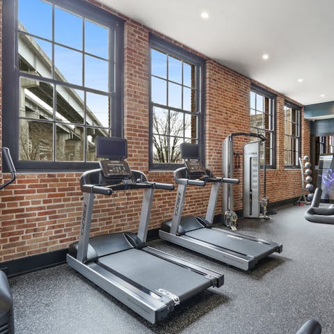 Work up a sweat in the gym