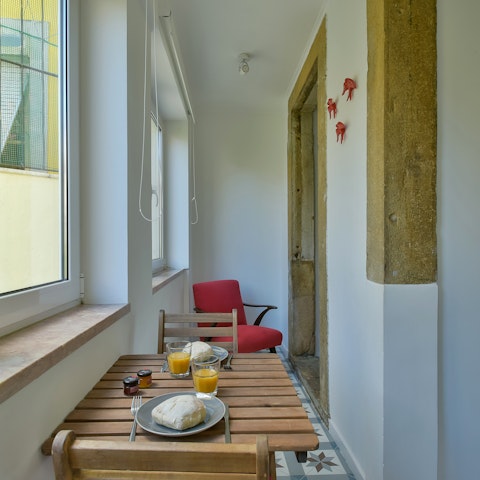 This breakfast corner