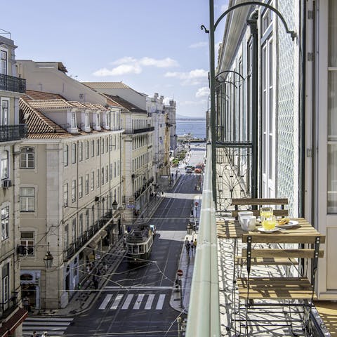 A gorgeous view from the balcony