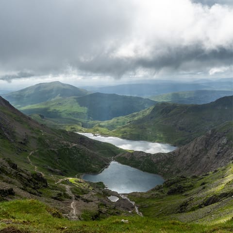 Set off an adventure into the Snowdonia National Park – there’s pathways close to your door