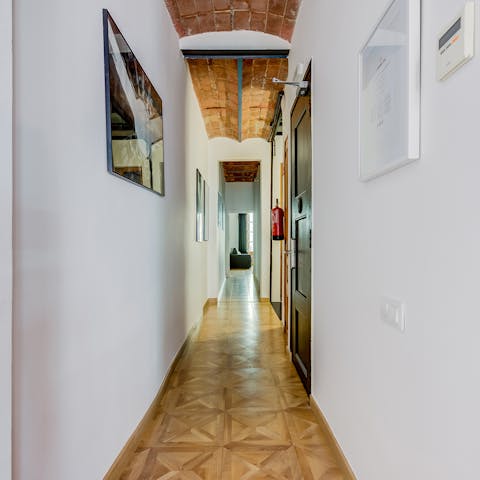 The incredible parquet flooring