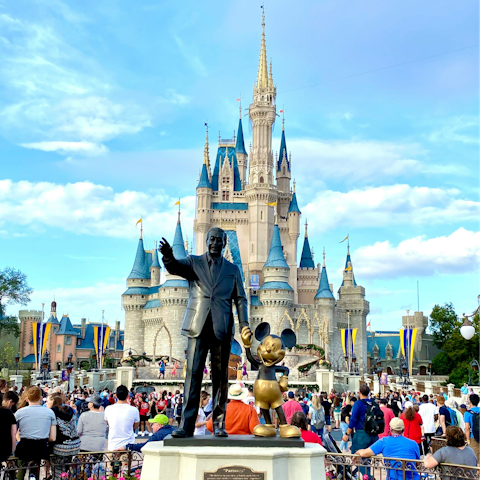 Visit Walt Disney World, only a short drive away