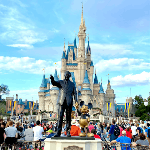 Visit Walt Disney World, only a short drive away