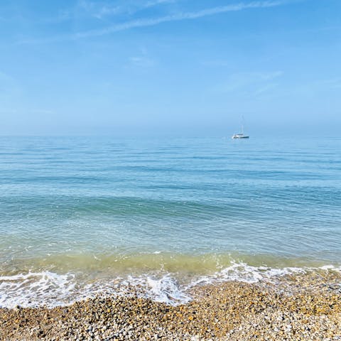Make morning paddles part of your new everyday – the sea is just seconds from your door