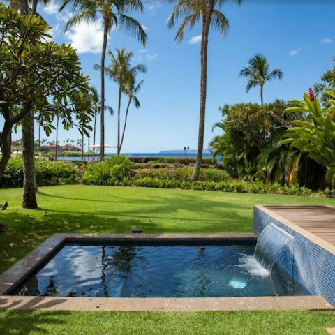 Cool off with a dip in the plunge pool on a warm afternoon