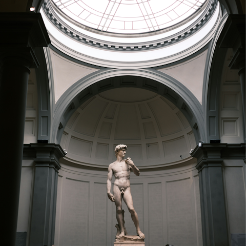 Walk five minutes to Galleria dell’Accademia, home of Michelangelo's David