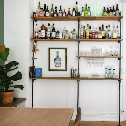 This innovative drinks station