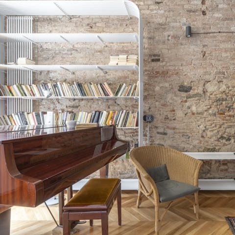 A working piano