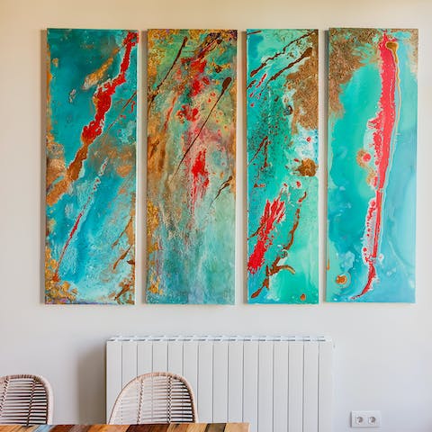 The abstract triptych