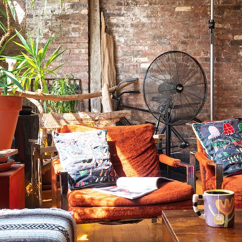 The funky vintage furniture