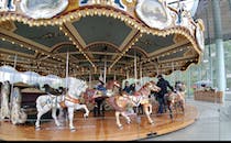 Ride 100 years into the past on Jane's Carousel in Brooklyn Bridge Park