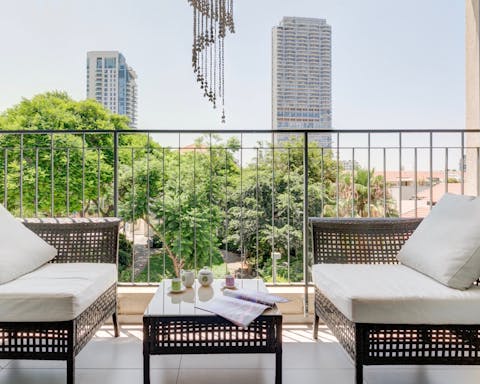 Wake up with a coffee on your private balcony