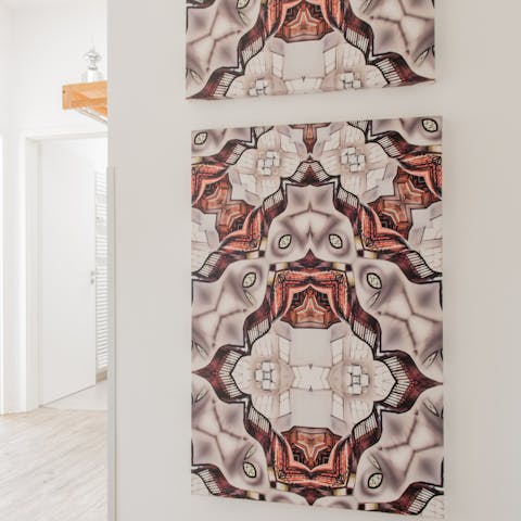 The kaleidoscope artwork