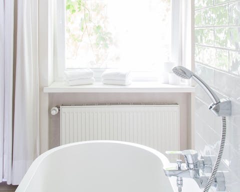 A luxurious bathtub