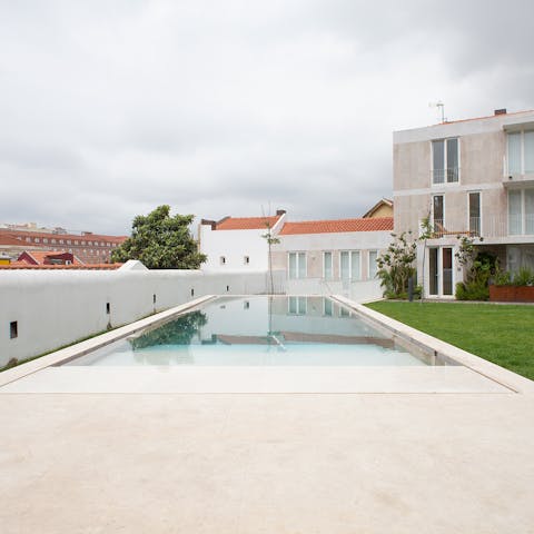 Take a dip in the resident-only pool