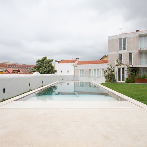 Take a dip in the resident-only pool