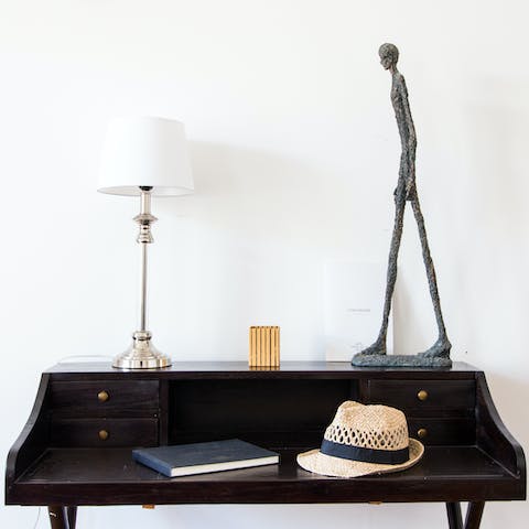 The antique desk