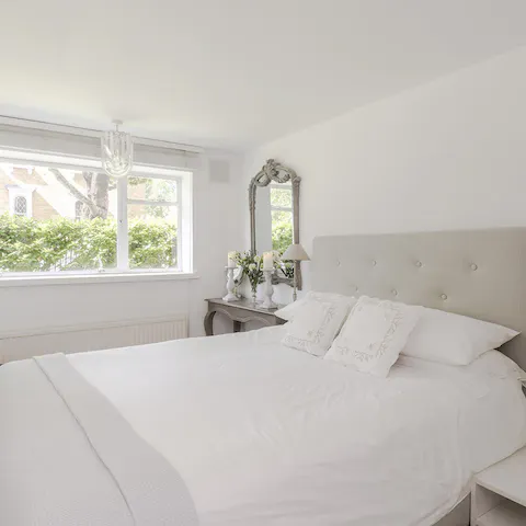 Get a serene night's sleep in the country-style bedrooms