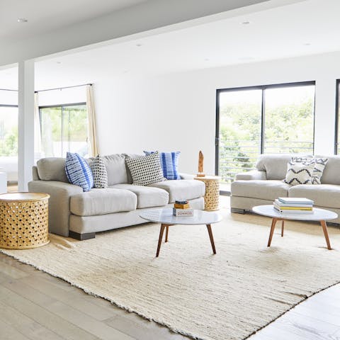 Enjoy the vast interior spaces filled with natural light