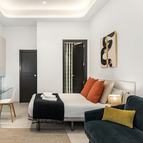 Make yourself at home in the all-in-one space