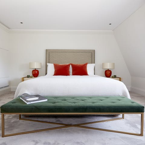 Sleep soundly in the elegant yet cosy beds