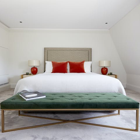 Sleep soundly in the elegant yet cosy beds