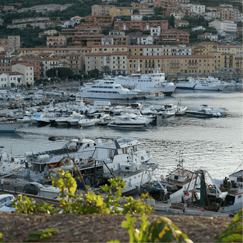 Visit the beautiful town of Porto Santo Stefano, a few kilometres away