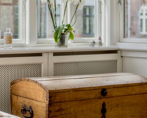 Plenty of antique furniture like this chest