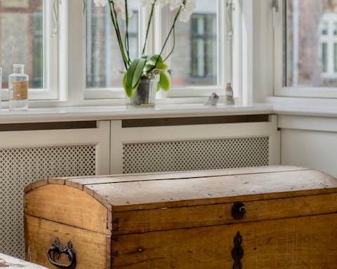 Plenty of antique furniture like this chest
