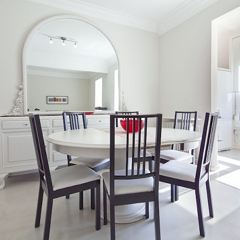 Start your mornings with fresh coffee and pastries around the table