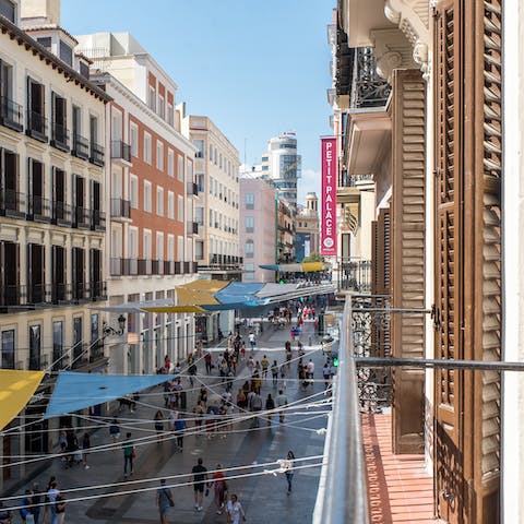The balcony with a view