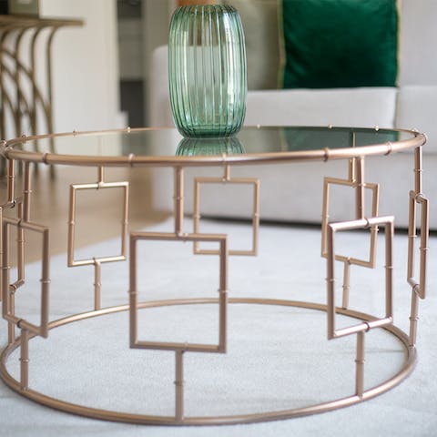 This art-deco coffee table