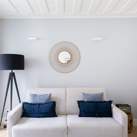 The elegant sofa