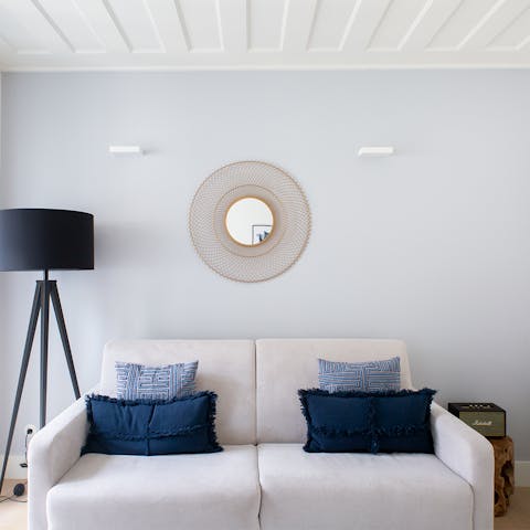 The elegant sofa