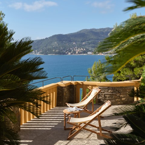 Listen to the waves while sipping spritzes in the garden
