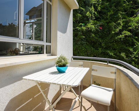 The bright balcony