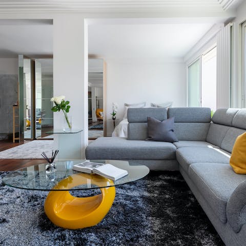 Contemporary spaces with a soothing feel