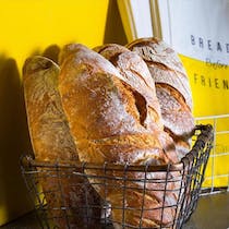 Pick up freshly baked bread at the Urban Bakery