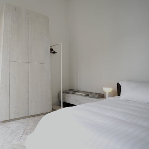 Sleep soundly in the serene bedroom