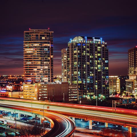 Head to downtown Dallas - just half an hour away