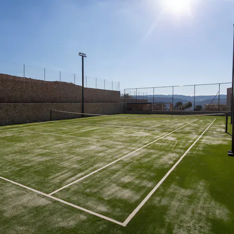 Get out on the tennis court for a few early morning sets