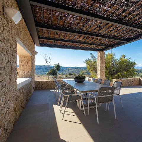 Grab the meze and the wine and take it alfresco on the terrace