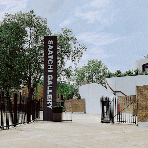 Catch the latest exhibition at Saatchi Gallery, a short walk away