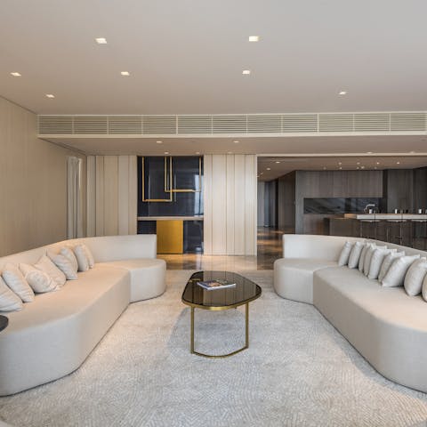 Come together in the beautifully appointed living spaces of this home