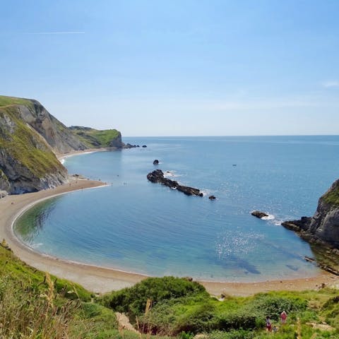Explore the Jurassic Coast, including Durdle Door and Lulworth Cove